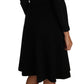 Dolce & Gabbana Elegant Black Knitted Sheath Dress