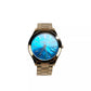 Michael Kors Slim Runway Stainless Steel Watch MK3494 Ocean Blue Gold