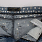 Dolce & Gabbana Enchanted Sicily Crystal Heart Boyfriend Jeans