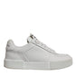 Dolce & Gabbana White Miami Leather Low Top Sneakers Shoes