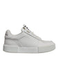 Dolce & Gabbana White Miami Leather Low Top Sneakers Shoes