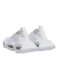 Dolce & Gabbana White Slip On Wave Low Top Sneakers Shoes