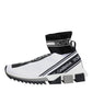 Dolce & Gabbana White Black Sorrento Socks Sneakers Shoes