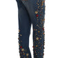 Dolce & Gabbana Enchanted Sicily Embellished Boyfriend Jeans