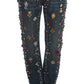 Dolce & Gabbana Enchanted Sicily Crystal Heart Boyfriend Jeans