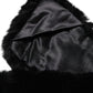 Dolce & Gabbana Black Lamb Fur Collar Women Neck Wrap Scarf