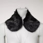 Dolce & Gabbana Black Fur Shawl Neck Wrap Cover Collar Scarf