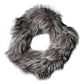Dolce & Gabbana Gray Fox Fur Neck Wrap Warmer Winter Scarf