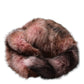 Dolce & Gabbana Pink Frost Fox Fur Neck Warmer Winter Scarf