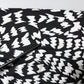 Dolce & Gabbana Black White Patterned Fringes Shawl Scarf