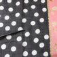 Dolce & Gabbana Black White Polka Dots Fringes Wrap Scarf