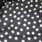Dolce & Gabbana Black White Polka Dots Fringes Wrap Scarf