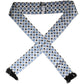 Dolce & Gabbana White Blue Polka Dotted Silk Skinny Scarf