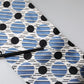 Dolce & Gabbana White Blue Polka Dotted Silk Skinny Scarf