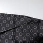 Dolce & Gabbana Black Circles Silk Fringes Shawl Wrap Scarf