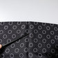 Dolce & Gabbana Black Circles Silk Fringes Shawl Wrap Scarf