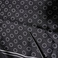 Dolce & Gabbana Black Circles Silk Fringes Shawl Wrap Scarf