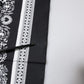 Dolce & Gabbana Black Logo Monogram Cotton Handkerchief Scarf
