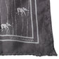 Dolce & Gabbana Brown Elephant Fantasy Handkerchief Scarf