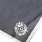 Dolce & Gabbana Gray Crown Logo Square Handkerchief Scarf