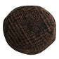 Dolce & Gabbana Brown Houndstooth Wool Woven Bucket Hat