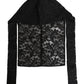 Dolce & Gabbana Black Floral Lace Whole Head Wrap Hat