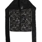 Dolce & Gabbana Black Floral Lace Whole Head Wrap Hat