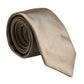 Dolce & Gabbana Beige Solid Silk Adjustable Necktie Tie