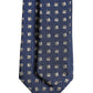 Dolce & Gabbana Blue Patterned Silk Adjustable Necktie Tie