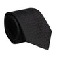 Dolce & Gabbana Black Patterned Silk Adjustable Necktie Tie