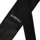 Dolce & Gabbana Black Patterned Silk Adjustable Necktie Tie