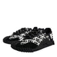 Dolce & Gabbana Black Logo Lace Up Low Top NS1 Sneakers Shoes