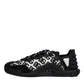 Dolce & Gabbana Black Logo Lace Up Low Top NS1 Sneakers Shoes
