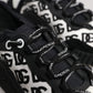 Dolce & Gabbana Black Logo Lace Up Low Top NS1 Sneakers Shoes