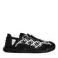 Dolce & Gabbana Black Logo Lace Up Low Top NS1 Sneakers Shoes
