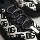 Dolce & Gabbana Black Logo Lace Up Low Top NS1 Sneakers Shoes