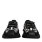 Dolce & Gabbana Black Logo Lace Up Low Top NS1 Sneakers Shoes