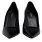 Dolce & Gabbana Black Patent Leather High Heels Pumps Shoes