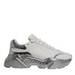 Dolce & Gabbana White Silver Daymaster Low Top Sneaker Shoes