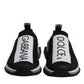Dolce & Gabbana Black White Slip On Sorrento Sneakers Shoes