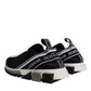Dolce & Gabbana Black White Slip On Sorrento Sneakers Shoes