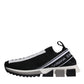 Dolce & Gabbana Black White Slip On Sorrento Sneakers Shoes