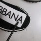Dolce & Gabbana Black White Slip On Sorrento Sneakers Shoes