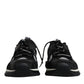 Dolce & Gabbana Black Mesh Sorrento Trekking Sneakers Shoes