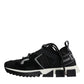 Dolce & Gabbana Black Mesh Sorrento Trekking Sneakers Shoes