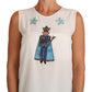 Dolce & Gabbana Enchanted Sequined Silk Sleeveless Top