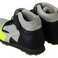 Jil Sander Fog Gray Neon Green Black Lace-Up Strap Shoes