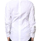 Dolce & Gabbana White GOLD Cotton Long Sleeves Men Dress Shirt