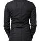 Dolce & Gabbana Black Love Embroidery GOLD Formal Dress Shirt
