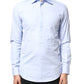 Dolce & Gabbana Light Blue Cotton Long Sleeves Dress Shirt